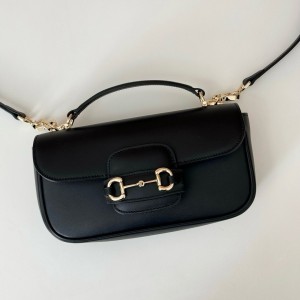 구찌 홀스빗 1955 소프트 스몰 탑 핸들 핸드백 815206